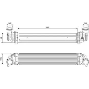 Chladič motoru Chladič turba VALEO 818690