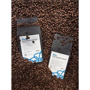 Káva Zrnková káva Duo - Blend Brasilie Ethiopie, 250 g