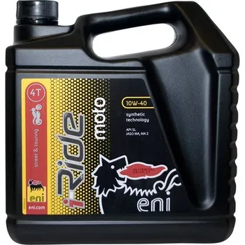 Motorový olej Motorový olej AGIP (ENI) I-RIDE MOTO 10W40 4L MA2