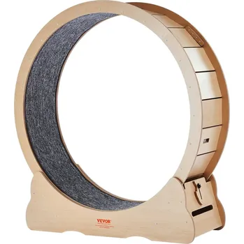 Hračka pro kočku VEVOR Dřevěné běhací kolo 110 x 33,8 x 117 cm