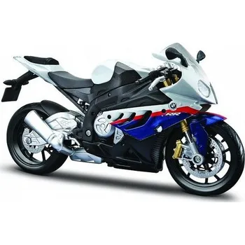 autíčko Maisto BMW S 1000 RR WHITE/RED/BLUE 1:12