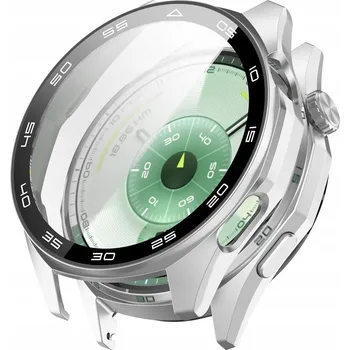 Pouzdro na mobilní telefon 2v1 POUZDRO + TVRZENÉ SKLO pro HUAWEI WATCH GT 6 46MM Kryt Ochranný Rámeček