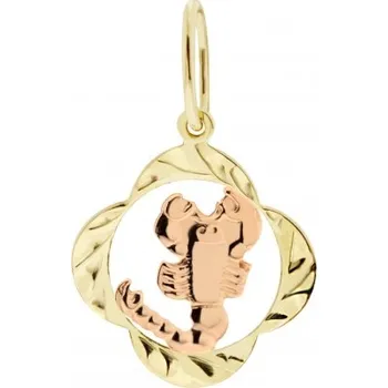 Přívěsek Luxur, Přívěsek znamení – čtyřlístek ze žlutého zlata, Symbol: Střelec, 585-32-2-0064.5ZC0.0.00.000.21.STR