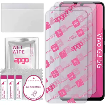 Pouzdro na mobilní telefon 3x Hybridní Sklo pro Vivo G3 5G, alternativa tvrzeného skla