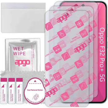 Pouzdro na mobilní telefon 3x Hybridní Sklo pro Oppo F32 Pro+ 5G, alternativa tvrzeného skla