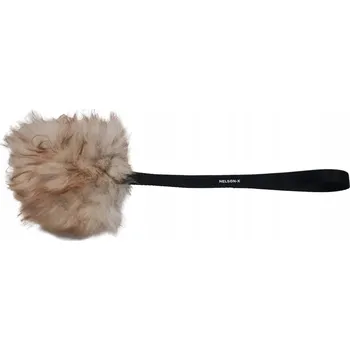 Hračka pro psa PŘETAHOVADLO PRO PSA Z OVČÍ VLNY, KRÁTKÁ RUKOJEŤ NELSON-X S PÍSKÁTKEM, 10 cm HRAČKA, 50 cm RUKOJEŤ