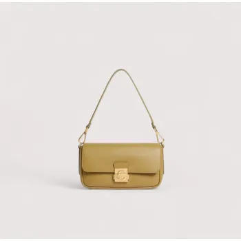 COCCINELLE C-ME LOCK MEDIUM KOŽENÁ KABELKA SEAGRASS SS26