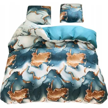 Povlečení POVLEČENÍ 160x200 OBOUSTRANNÁ BAVLNA SATÉN GierekHoff KOMPLET 3dílná MINERÁLOVÁ SADA