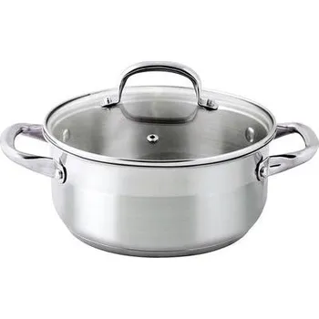 Hrnec Nerezový kastrol se skleněnou poklicí PROVENCE 1,4l