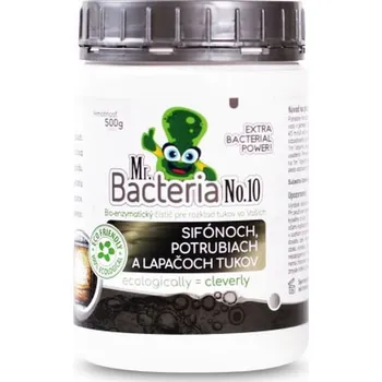 Čistič septiku a jímky Aktivátor Mr.Bacteria No.10, pro rozklad tuků v sifonech potrubích a lapačů tuků , 500g