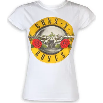 Tričko metal dámské Guns N' Roses - Classic Bullet Logo - ROCK OFF - GNRTS03LW - M