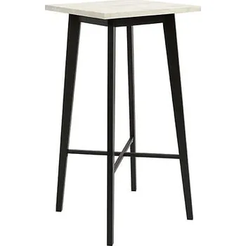 Konferenční stolek Vysoký praktický stolek do kuchyně Barker - Black Red White - BRW Černá / Chromix Bílý Laminát 60x116 cm