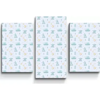 Obraz Sablio Obraz - 3-dílný Dětské tanky - 75x50 cm