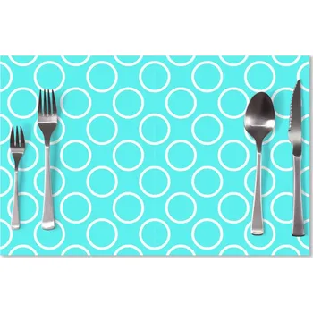 prostírání Sablio Prostírání Bílé kruhy: 40x30cm