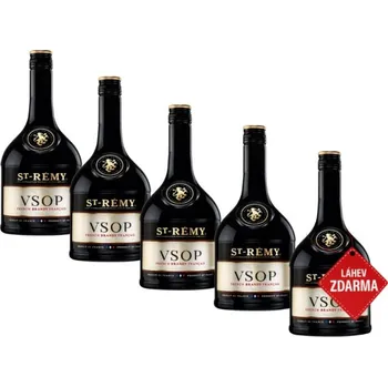 Brandy Akce 3+1: 3× St-Rémy VSOP 0,7 L 36 % + St-Rémy VSOP 0,7 L ZDARMA