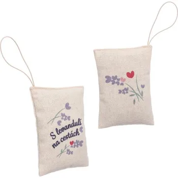 Lavandia Relaxační vonný pytlík do auta 10 x 5 cm Vzor Látky: Originál Závěsný vonný pytlíček