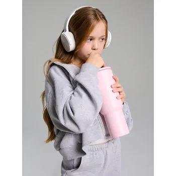 Dívčí mikina Sinsay - Mikina s&nbsp;kapucí - šedá - 274GW-09M - 274GW-09M-146