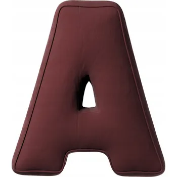 Polštář Žluté Tipi Polštář písmeno A červené