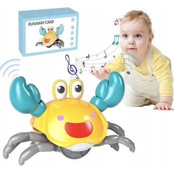 Hračka pro nejmenší LEZOUCÍ KRAB S HUDBOU PRO DĚTI K LEZENÍ