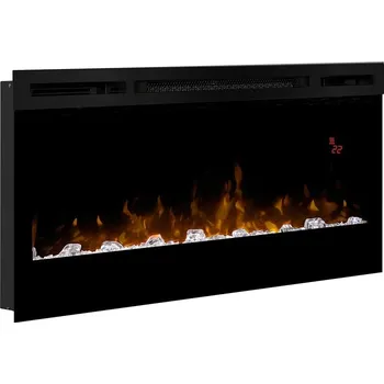 Elektrický nástěnný krb s topením Dimplex černý 1200 W 86,7 x 49,5 x 17,8 cm
