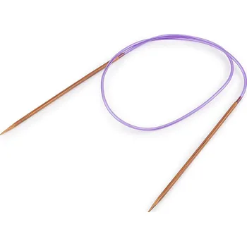 Jehlice Kruhové jehlice bambusové č. 2-8, malé, 8 (3,75 mm ) bambus tmavý