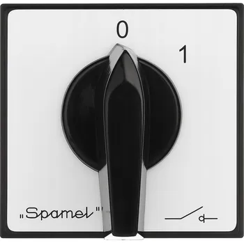 vypínač Vačkový přepínač 0-1 1P 25A pro vestavbu ŁK25R-1.825P03 Spamel