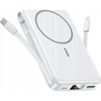 Powerbanka BEZDRÁTOVÁ MAGNETICKÁ POWERBANKA 10 000 MAH S KABELEM LIGHTNING PD 20 W