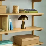 HÜBSCH LED stolní lampa Mush, mosaz, výška 20 cm - Délka USB kabelu 100 cm leštěná mosaz 1 x 1 W LED - Doprava zdarma