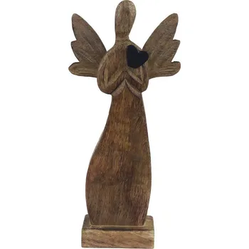 Vánoční dekorace Anděl mango srdce O0331/1