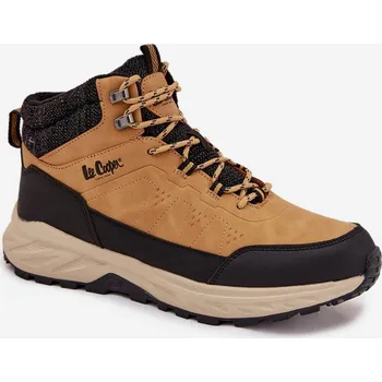 Pánská běžecká obuv Pánské trekové boty s izolací Lee Cooper LCJ-25-01-3722M Barva: Béžová, Velikost: 42