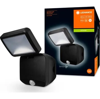 LED reflektor 4W černý Ledvance s pohybovým senzorem IP54