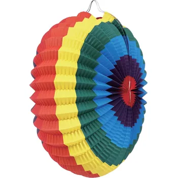 Party dekorace Junior Lampion kulatý 30 cm Duhové barvy