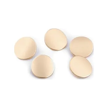 Galanterie Kovový knoflík velikost 28", 32" - 5 ks - 5 (28") zlatá sv.