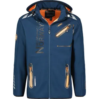 Pánská softshellová bunda Pánská softshellová bunda Geographical Norway ROYAUTE NAVY -ORANGE DB MEN 068 NAVY / ORANGE (WY8028H/GN-MARINE / ORANGE) 3XL