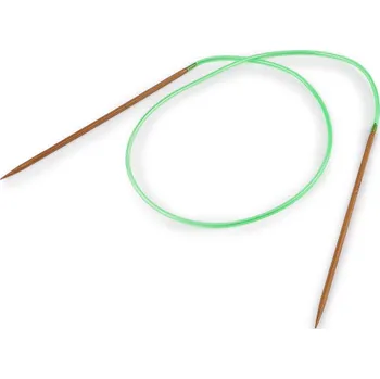 Nástroj na niť a příze Kruhové jehlice bambusové č. 2-8 Varianta: 6 (3,25 mm) bambus tmavý, Balení: 1 ks