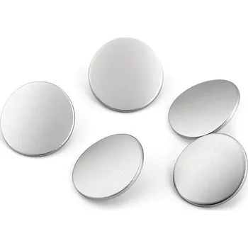 Knoflík Kovový knoflík velikost 28", 32" Varianta: 6 (28") stříbrná, Balení: 100 ks