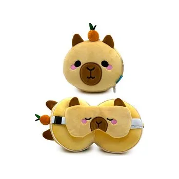 Cestovní polštářek Cestovní polštář a maska na oči Relaxeazz Kapybara Duke