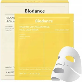 Pleťová maska Biodance Rozjasňující maska Radiant SADA 4 kusy