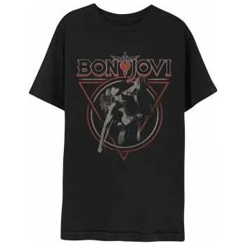 Pánské tričko Merch Bon Jovi: Tričko Triangle Overlap S