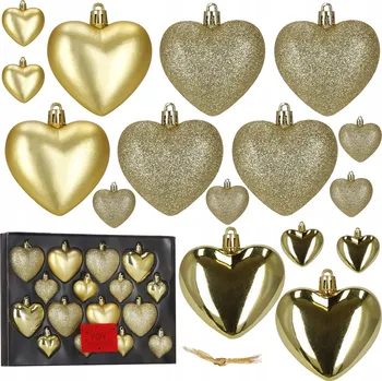 Vánoce Vánoční Koule zdobená, Vánoční Koule hladká, sady vánoční koule 7 cm 16 ks