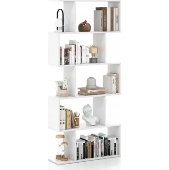 Knihovna Regál Costway 70 cm x 158 cm x 23,5 cm, bílý