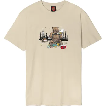 santa cruz Pánské triko braun pizza bear t-shirt blond wood