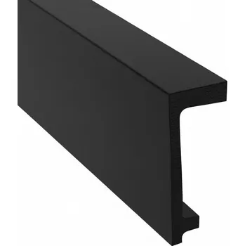 Obraz Lišta pro zakrytí garnýže Černá LED Tvrdý Polyuretan CLK-10 10 cm