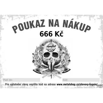 Dárková krabička poukaz dárkový elektronický na 666 Kč