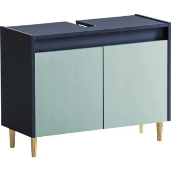 Koupelnový nábytek Koupelnová skříňka pod umyvadlo Möbelpartner Lovis modrá 80 x 60,1 x 33 cm