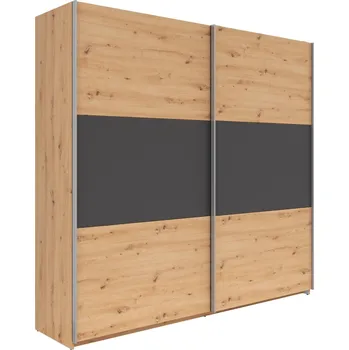 Šatní skříň Šatní skříň Saturn - Black Red White - BRW Grafit / Dub Artisan x cm