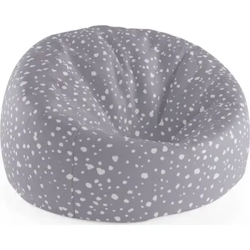 Sedací pytel Sablio Sedací vak Cocoon Bílé flíčky na fialové - 115 x 75 x 45 cm