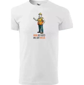 Sablio Tričko s potiskem Ano, jsem popelář - bílé 2XL