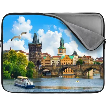 pouzdro na notebook Sablio Obal na notebook Praha Karlův most 2 - 17"