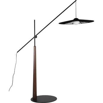 Stojací lampa Černá/v tmavě přírodní barvě stojací lampa (výška 200 cm) Belle – Zuiver ID_1740952